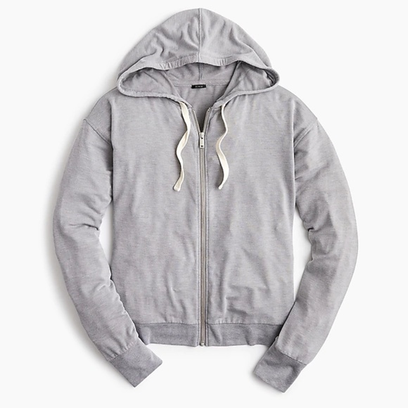 J. Crew Tops - Relaxed Fit Vintage Style J.Crew Gray Zip Up